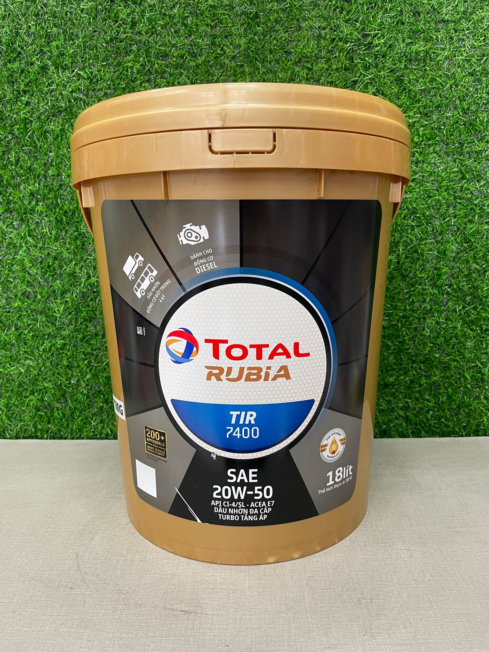 Dầu động cơ Total Rubia TIR 7400 Turbo tăng áp API CI-4/SL - 20W-50